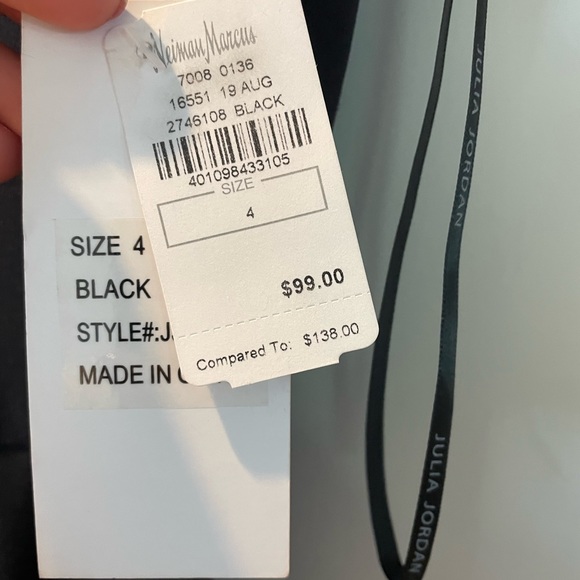 Julia Jordan Black semi formal jumpsuit with ruffle - Picture 4 of 5